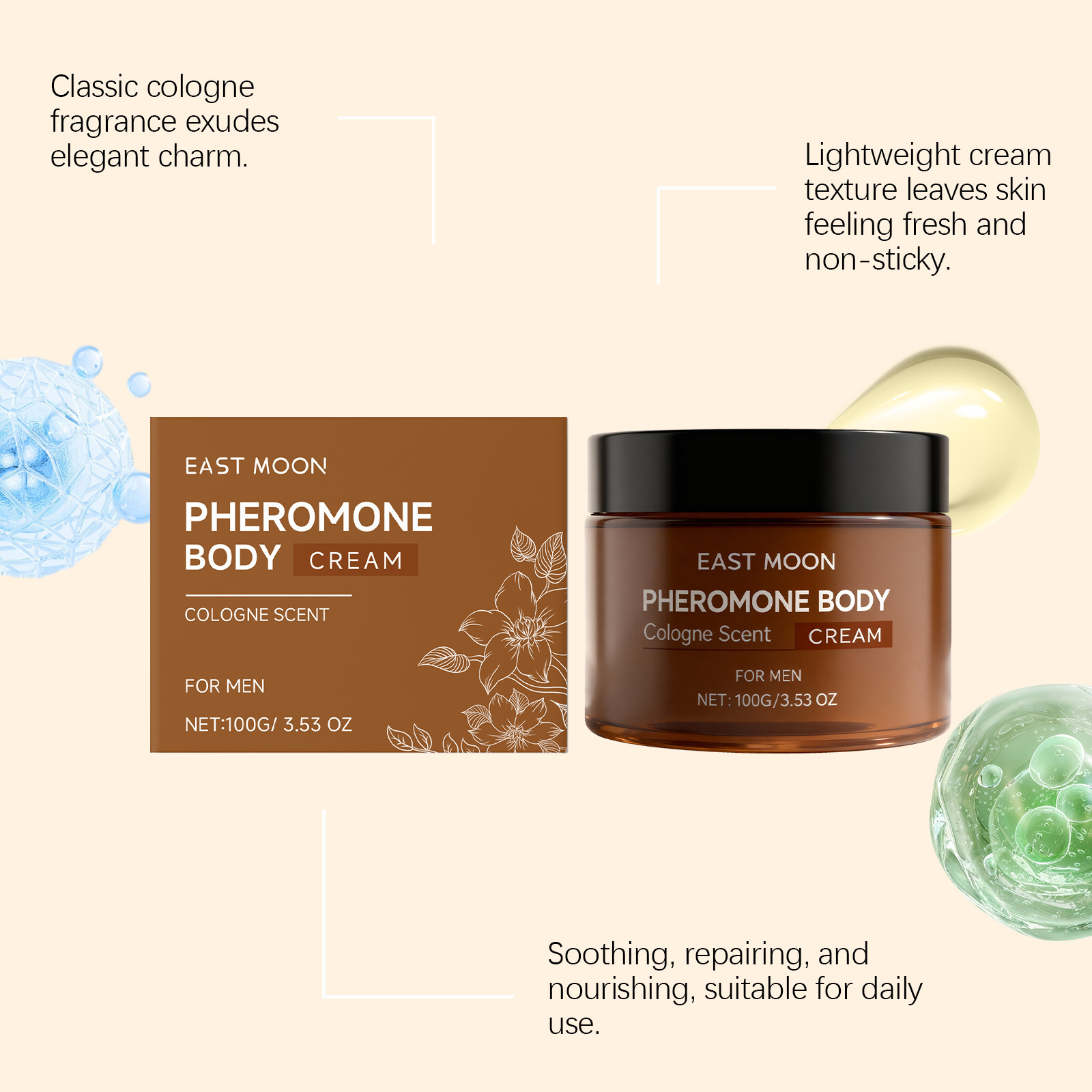 East Moon Men Fragrance Moistu - Perfume Fragrance Lotion recension och pris