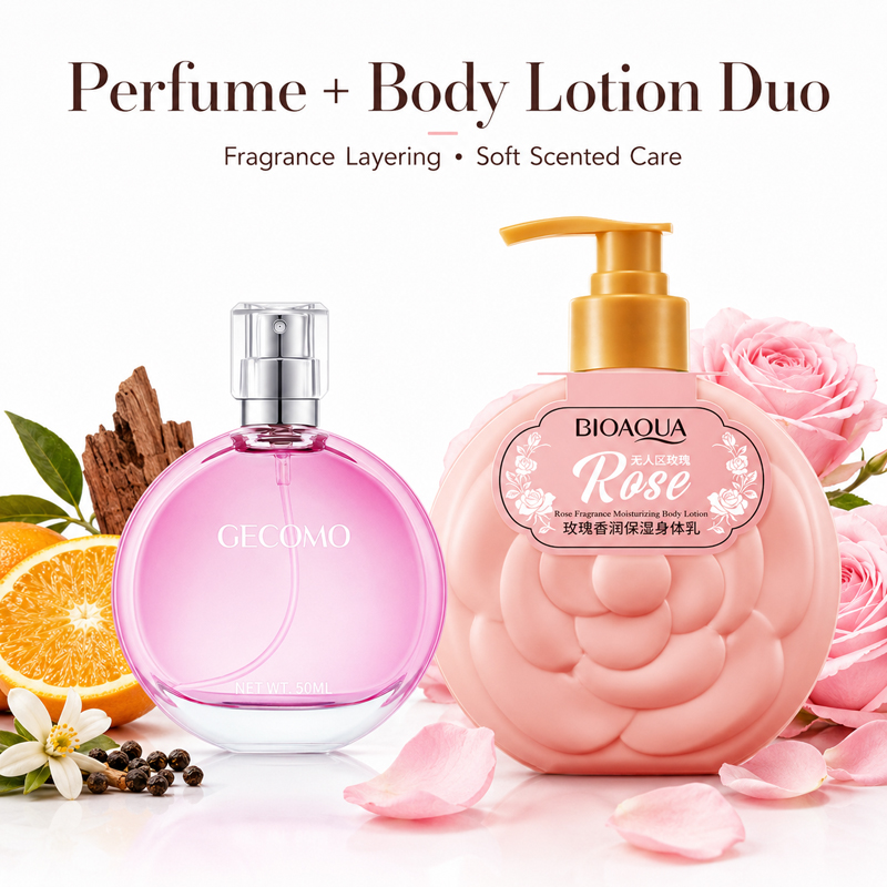 GECOMO Women's Perfume Set 50m - Perfume Fragrance Lotion recension och pris