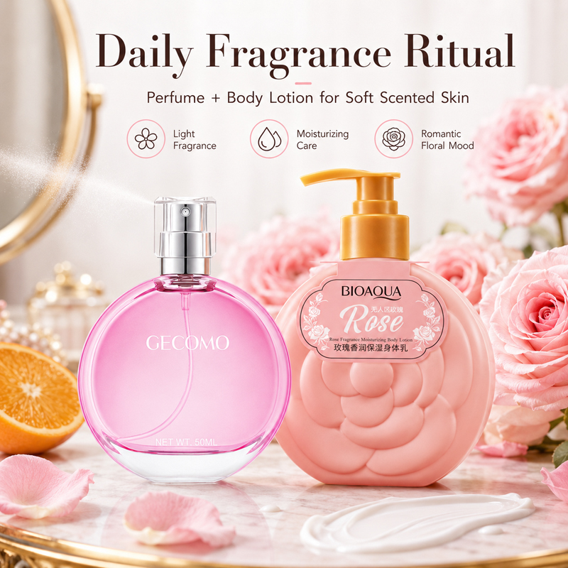 GECOMO Women's Perfume Set 50m - Perfume Fragrance Lotion recension och pris
